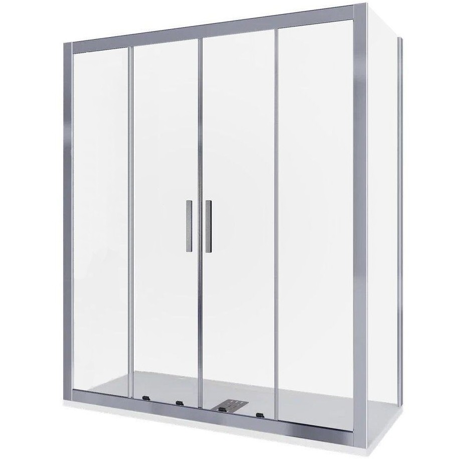 Душевой уголок Good Door Cofe WTW-TD+SP-150x100-C-CH, КФ00032/КФ00038