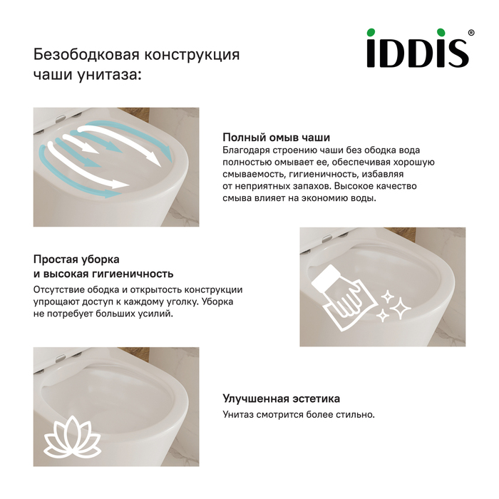Унитаз-компакт безободковый Iddis Torr TORRDSEi24 SoftClose