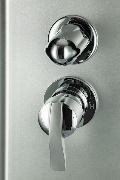 Душевая кабина Saniteco BST-12080BL (120x80, черный/матовое стекло)