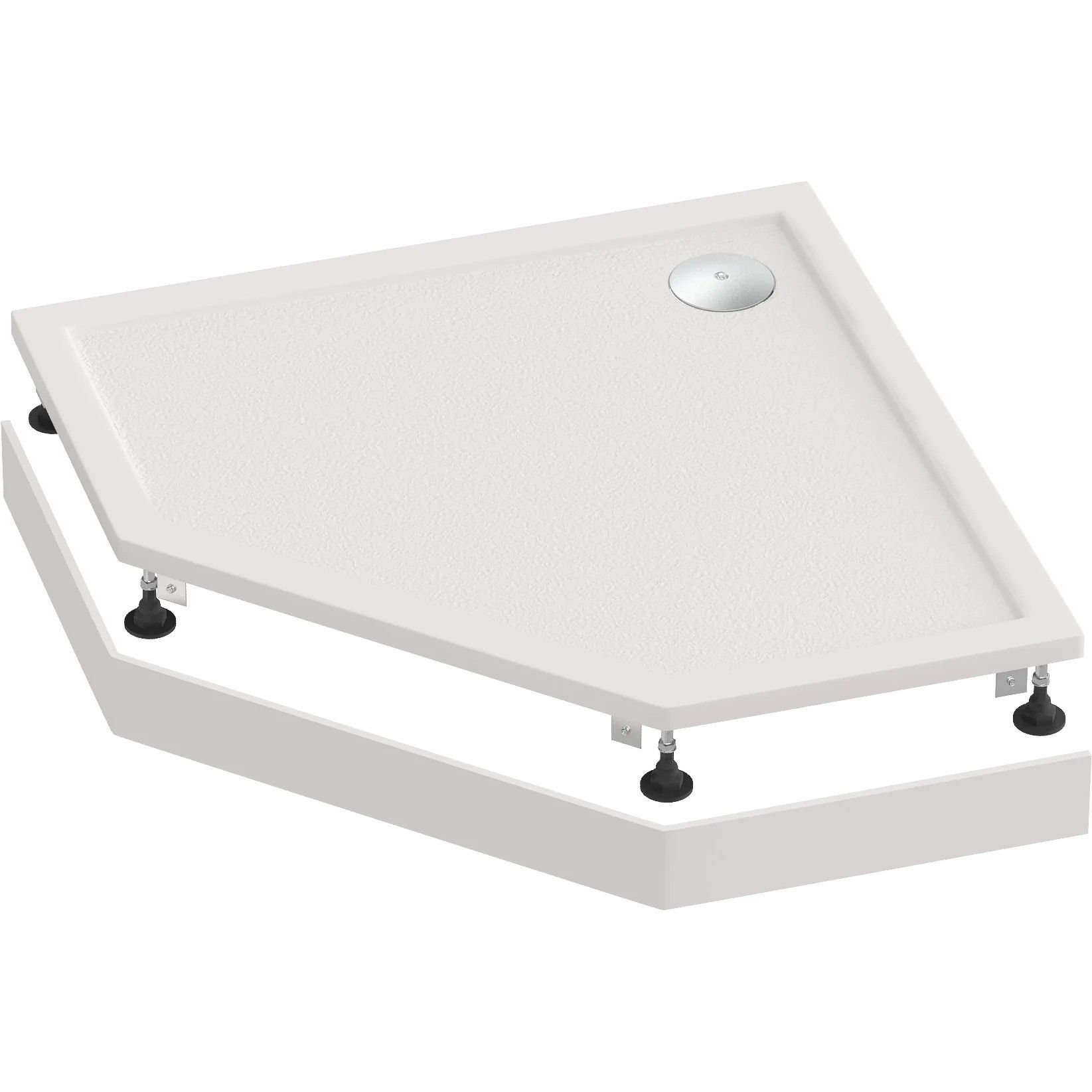 Мраморный душевой поддон Good Door Пента 100, ЛП00009