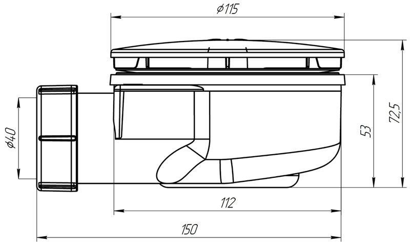 Слив для поддонов Good Door, КО00588
