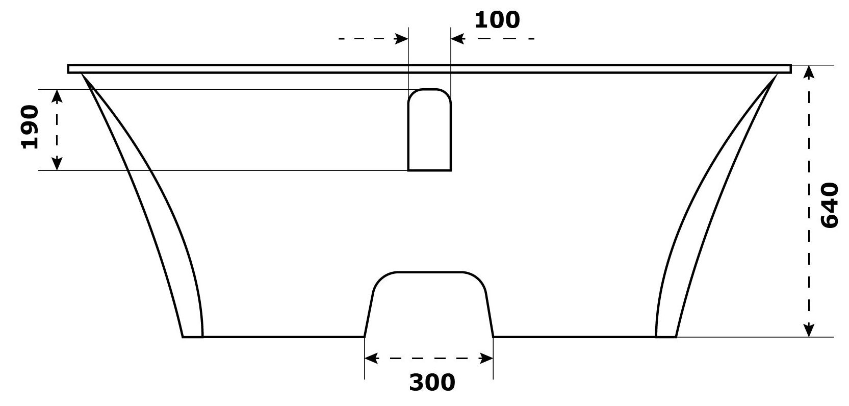 Отдельностоящая ванна BAS Мадрид 170x80