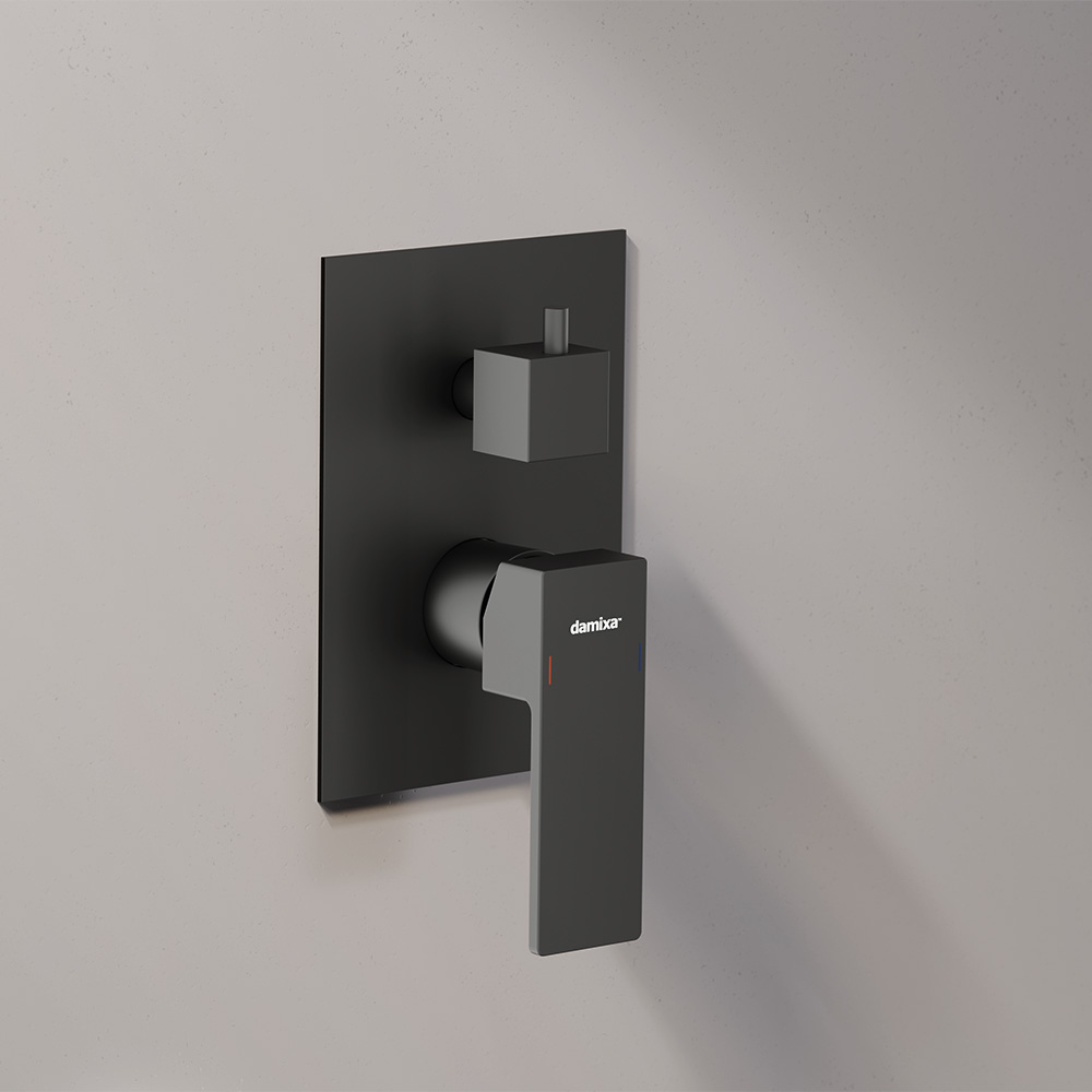 Встраиваемая душевая система Gala с ванно-душевым смесителем, цвет: чёрный