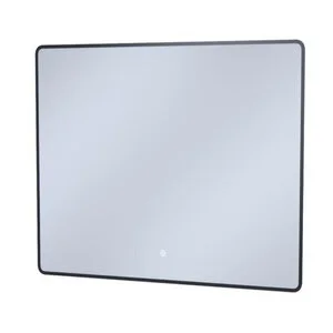 Зеркало Iddis Cloud CLX1000i98, 100 см, с подсветкой, сенсорным выключателем, черная окантовка