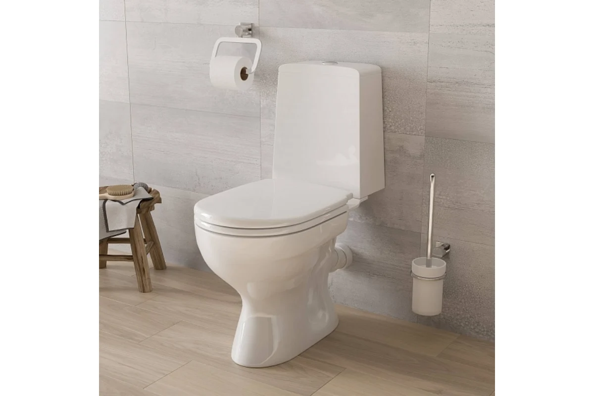 Унитаз-компакт Gesso Премиум 2 HOME De Luxe с 2-х уровневой арматурой, сиденьем микролифт (100% комплектация)