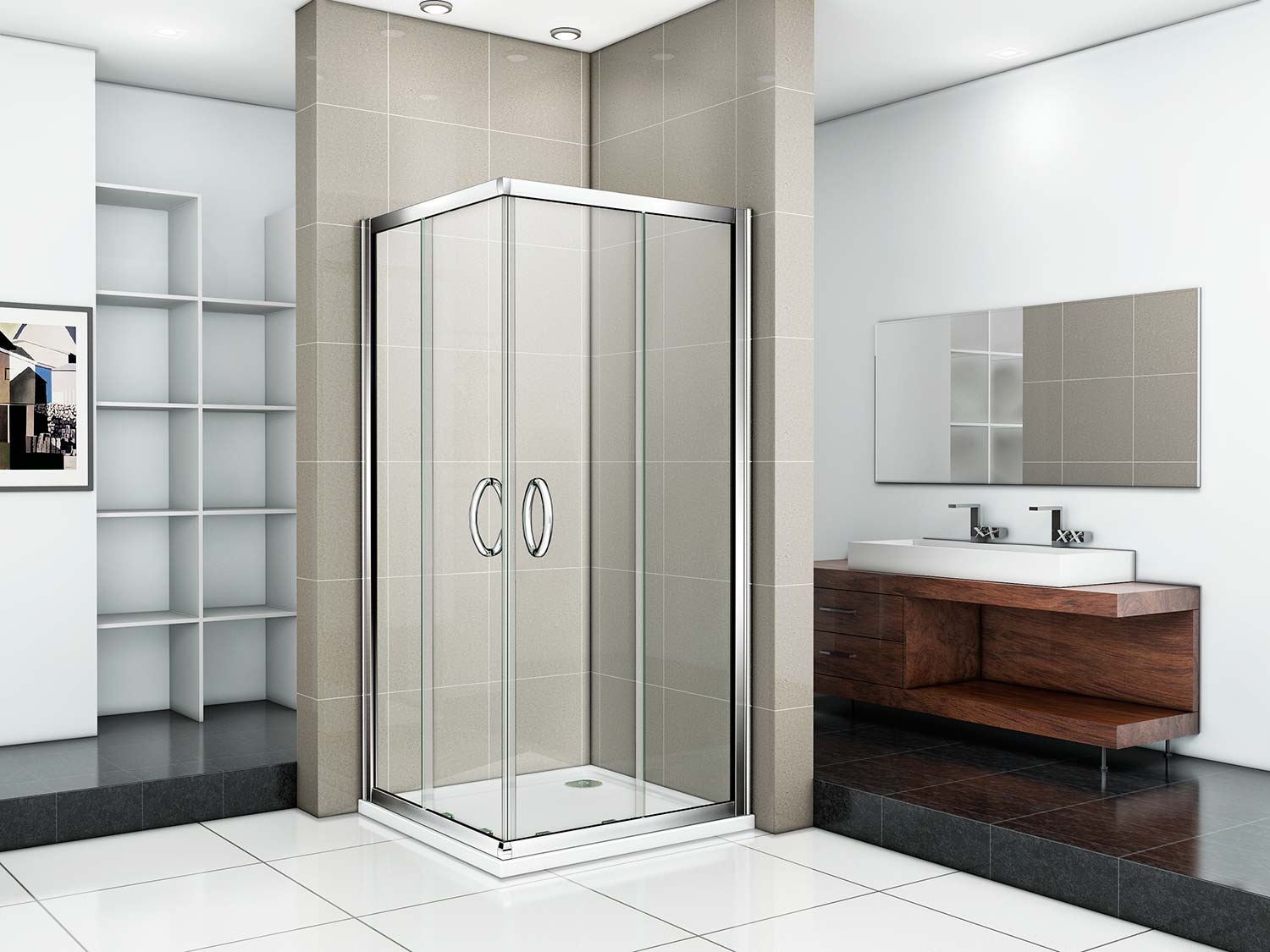 Душевой уголок Good Door Infinity CR-100-C-CH, ИН00020