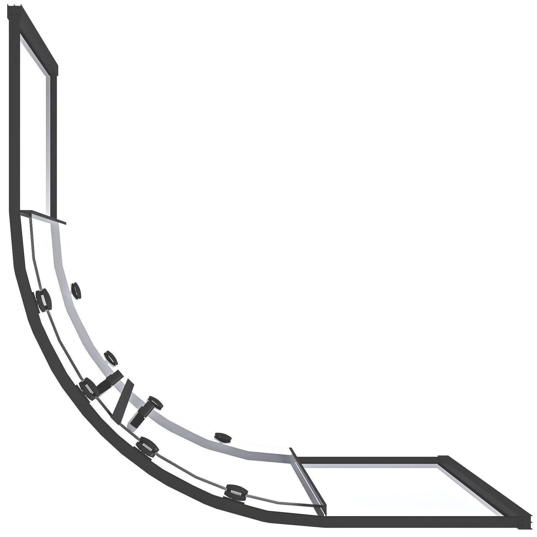 Душевой уголок Good Door Lite R Black