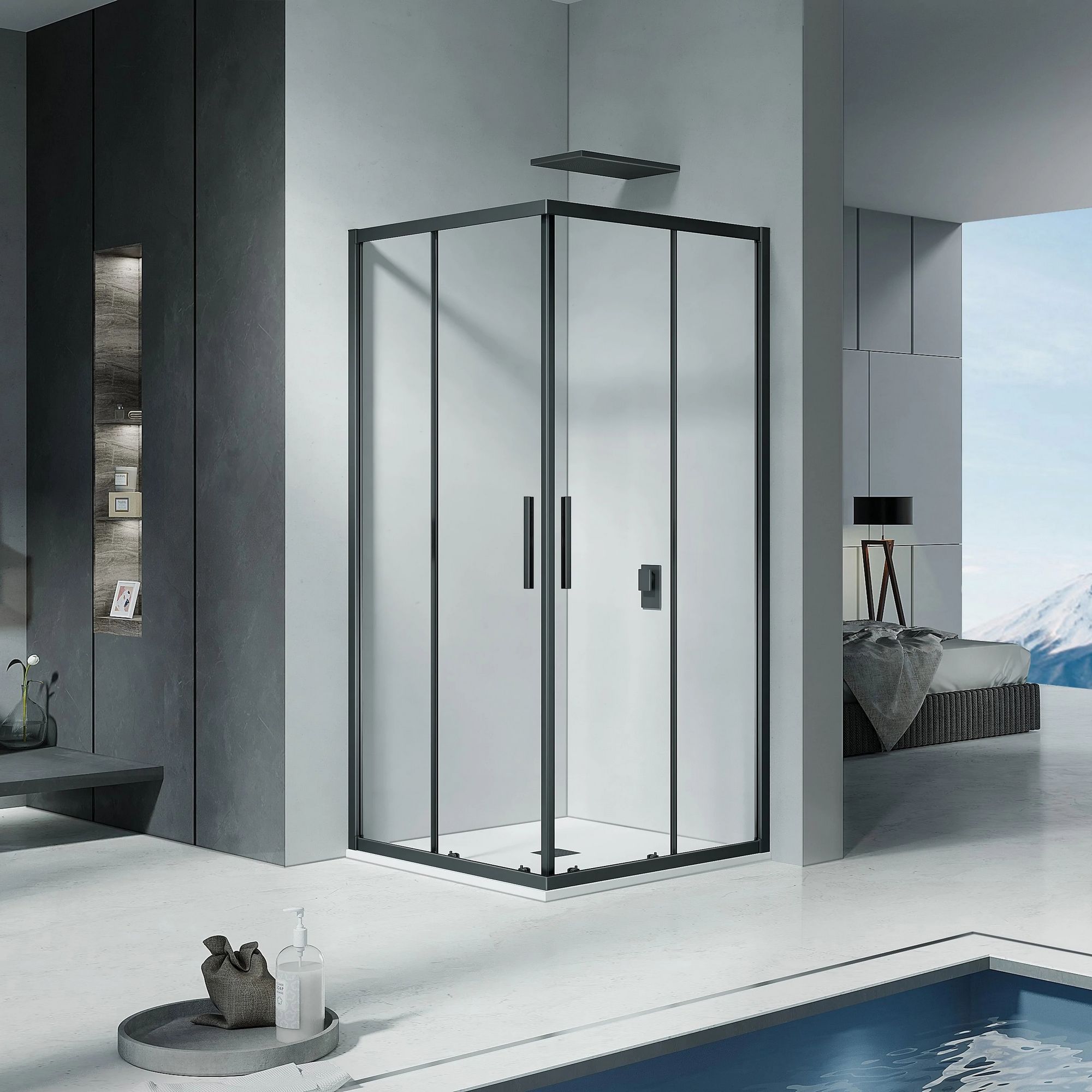 Душевой уголок Good Door Cofe CR-100-C-B, КФ00007