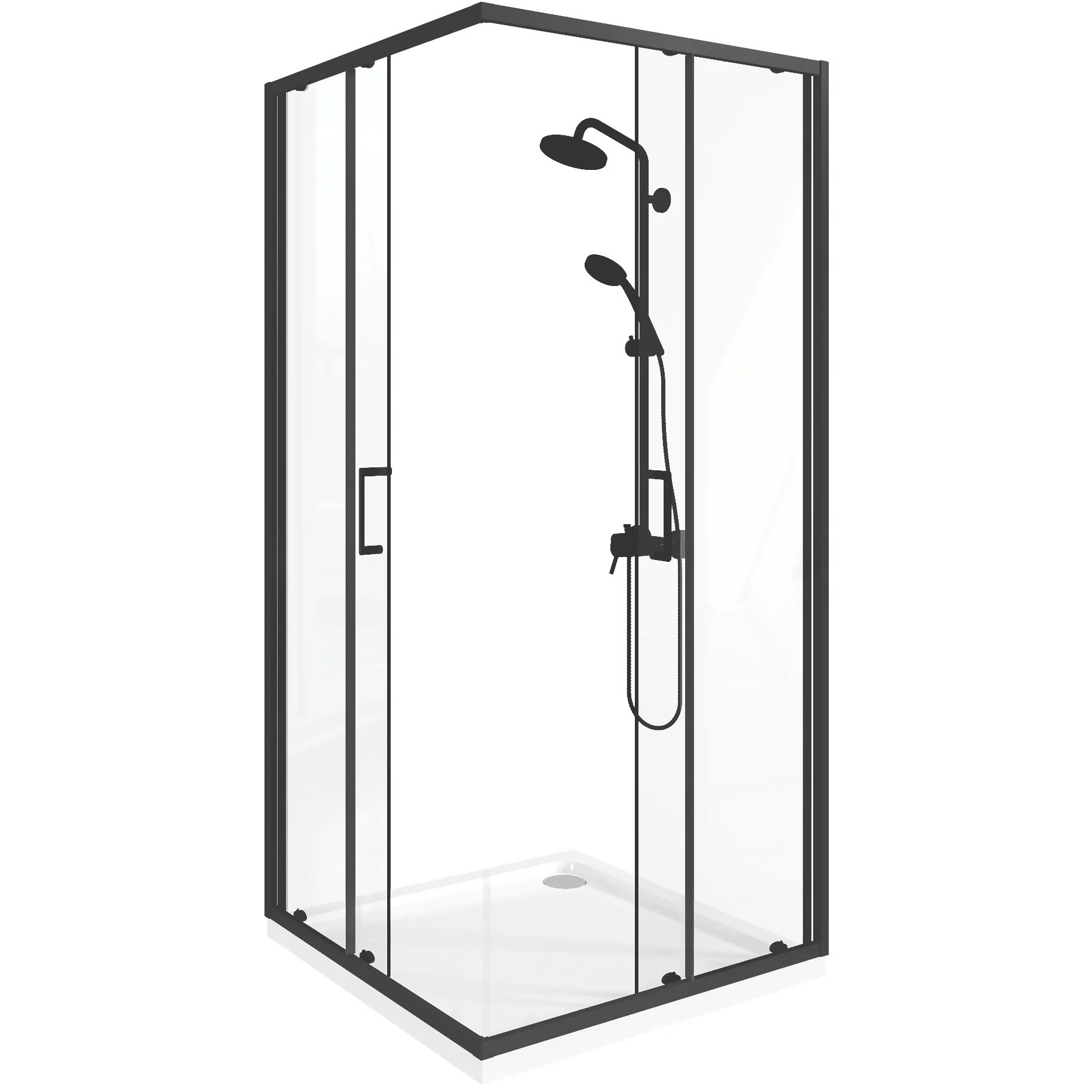 Душевой уголок Good Door Lite CR Black