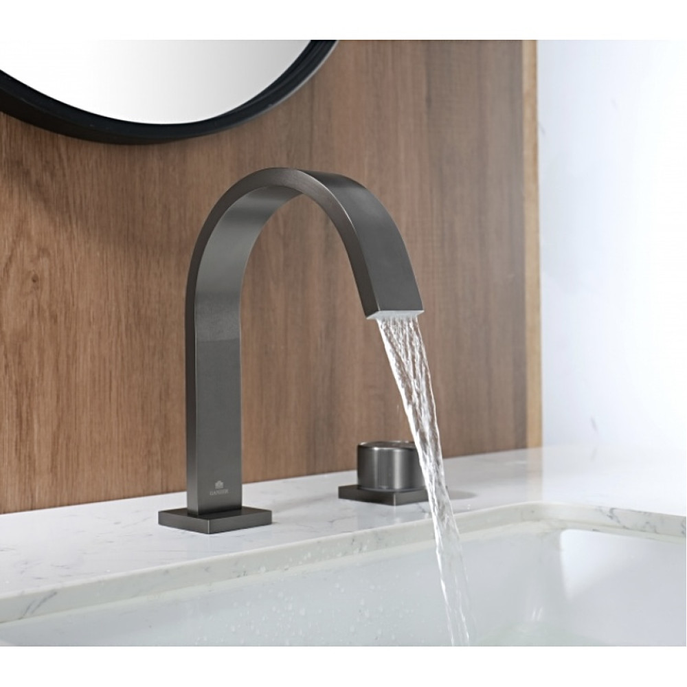 Смеситель врезной на умывальник Ganzer GZ01111-Q Цвет: Оружейная сталь