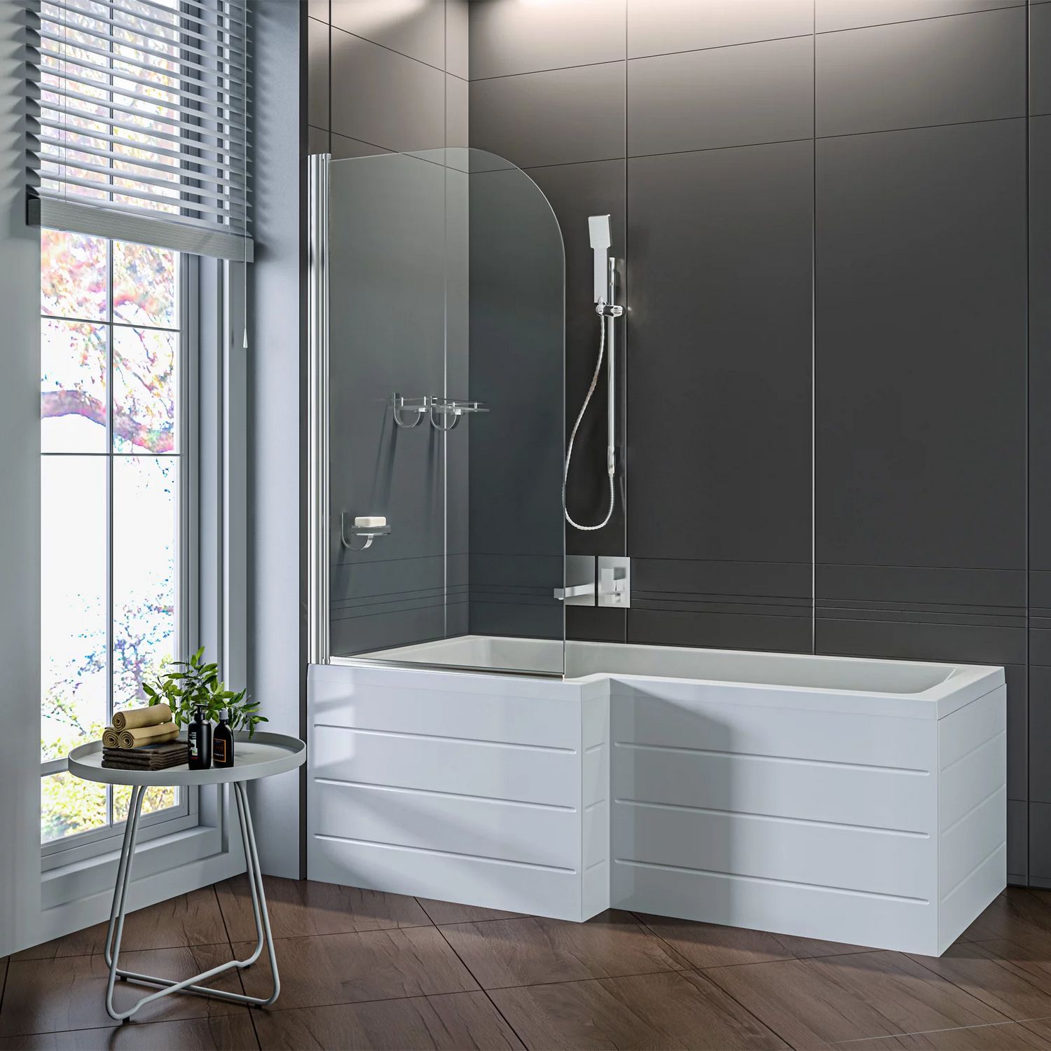 Шторка на ванну Good Door Screen H-80-C-CH, ПД00083