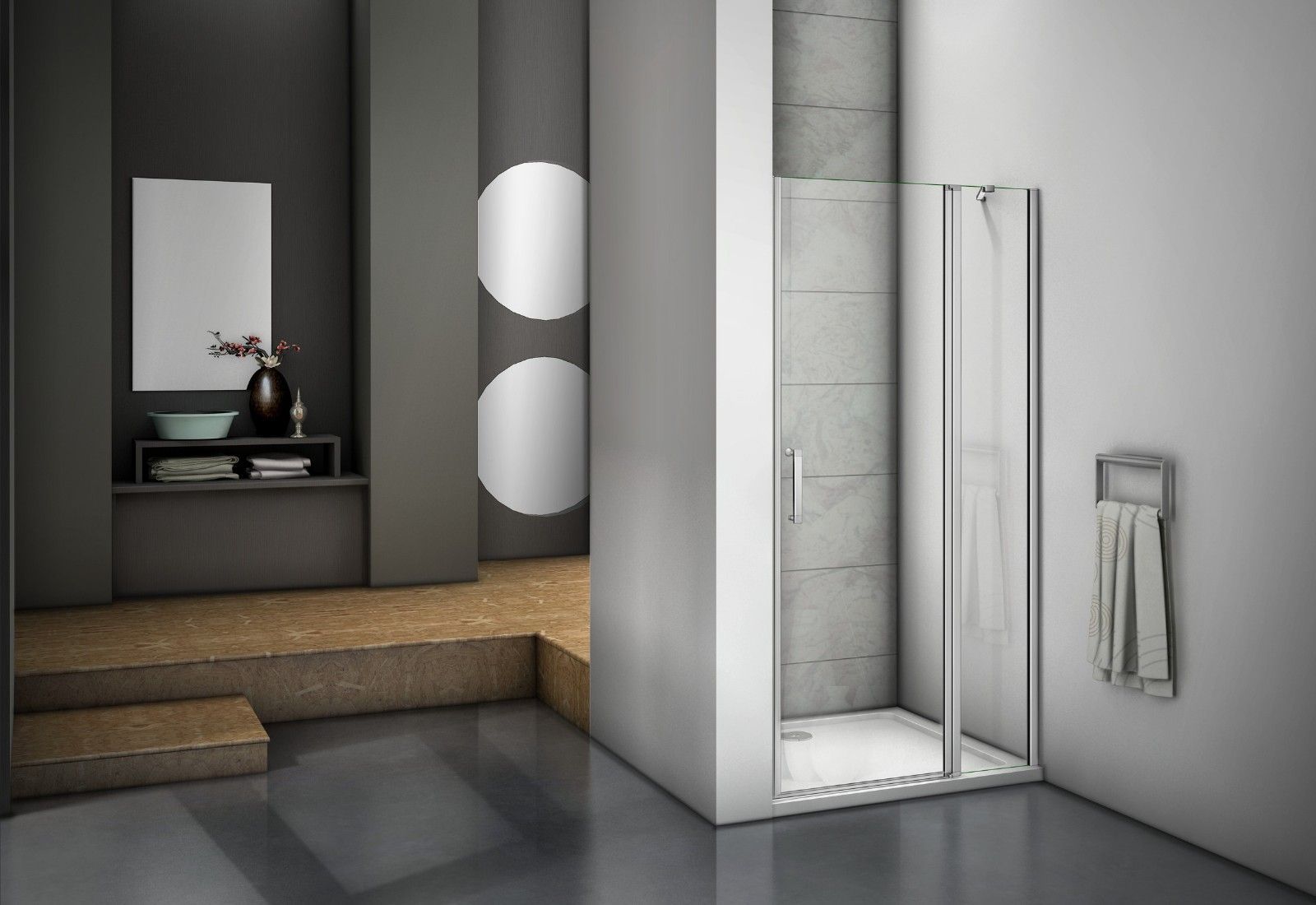 Душевая дверь Good Door Mokka WTW