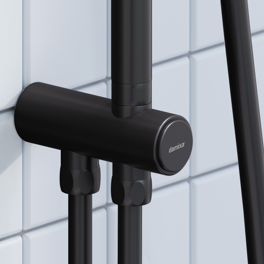 Душевая система Merkur, цвет: черный