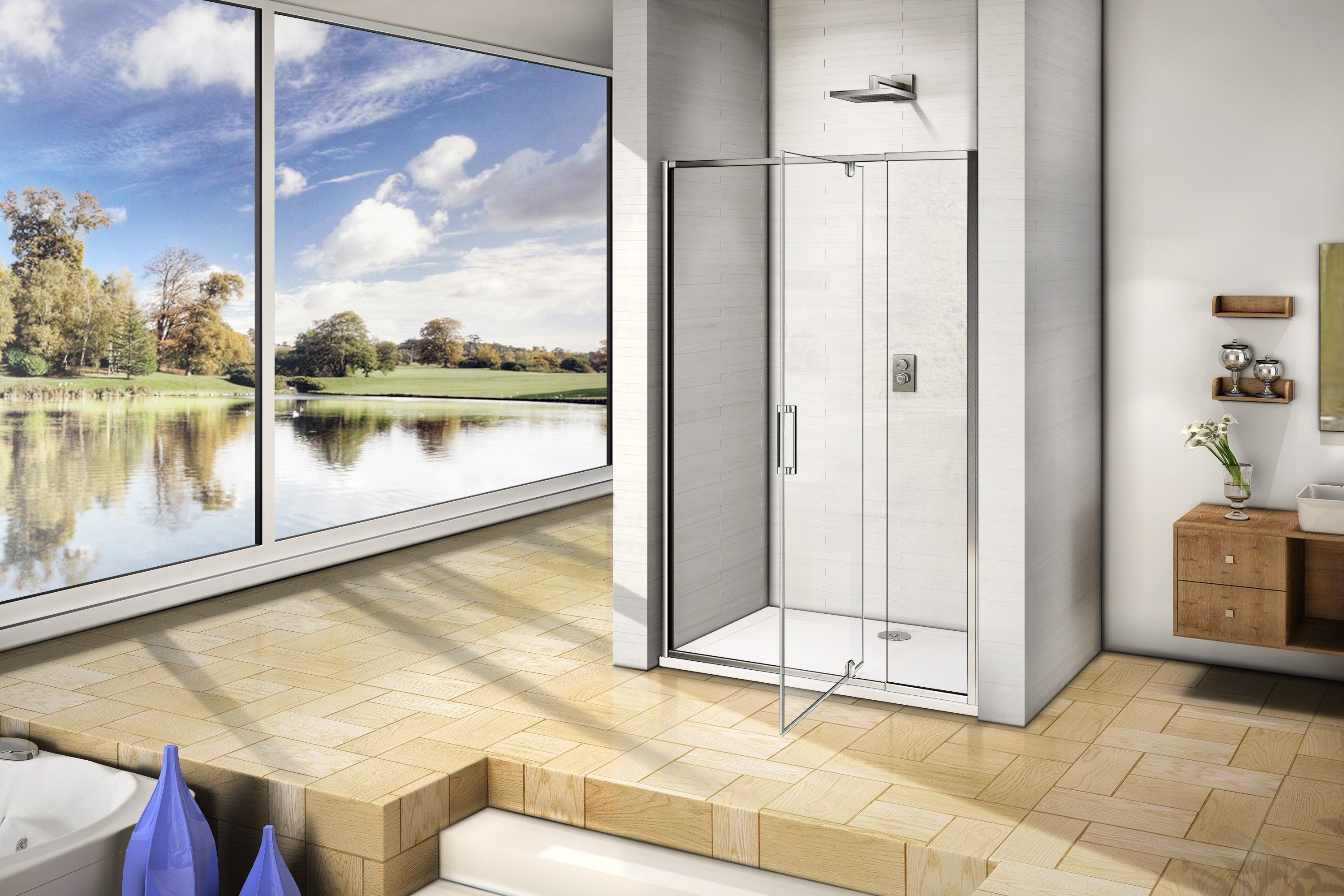 Душевая дверь Good Door Orion WTW-PD-100-C-CH, ОР00016