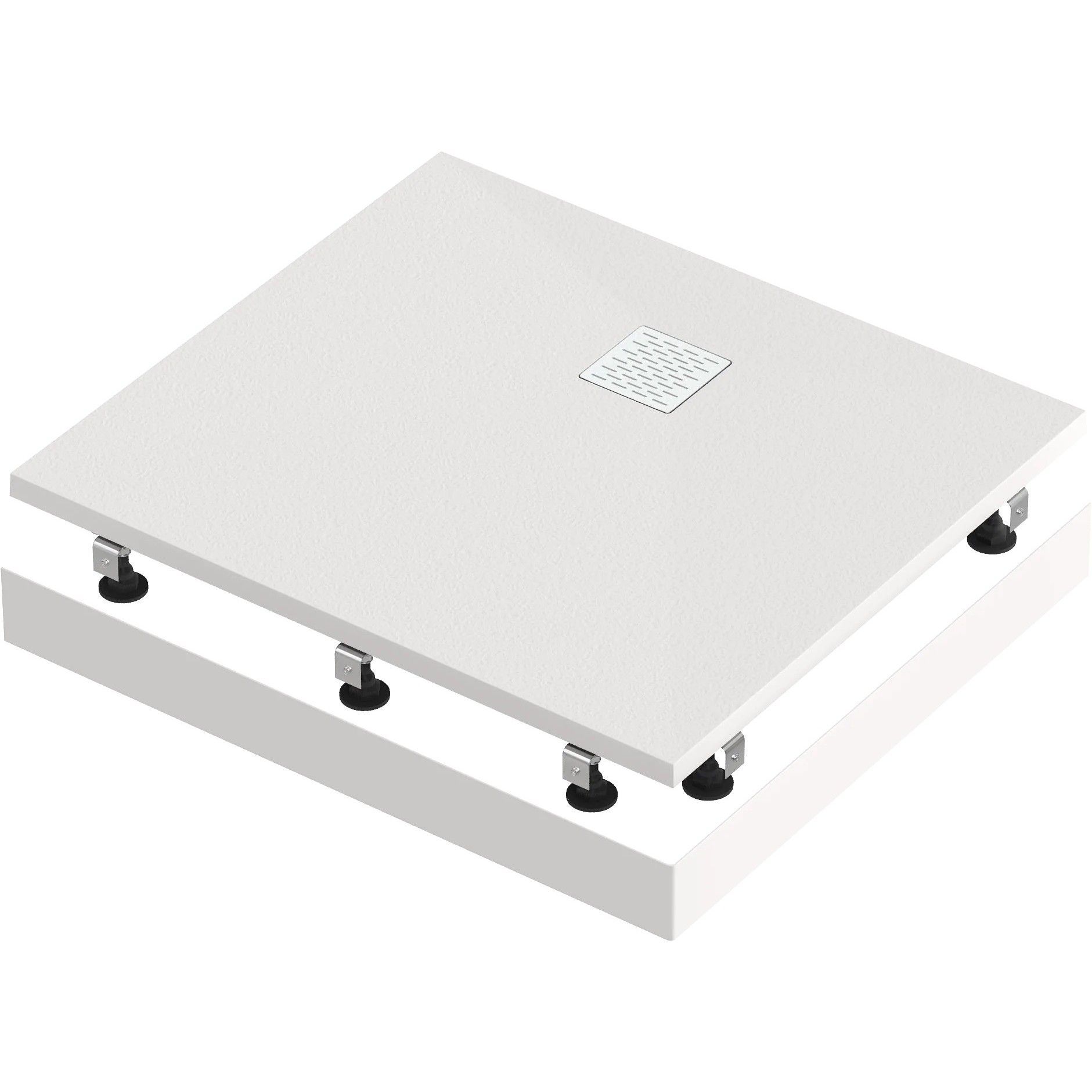 Мраморный душевой поддон Good Door Essentia 2 белый