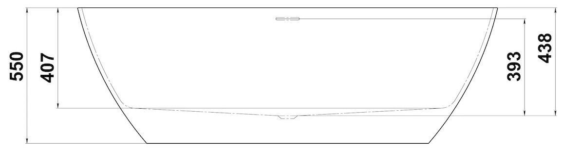 Отдельностоящая ванна BAS Катания 170x80