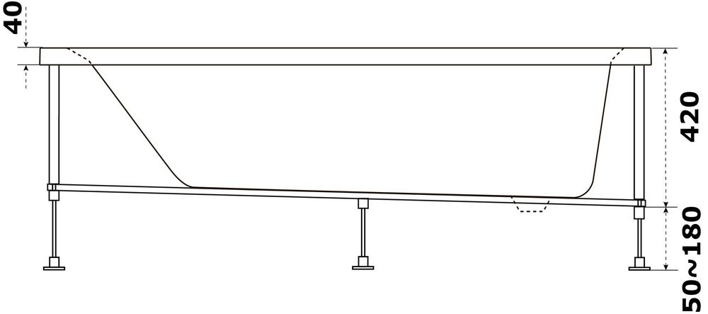 Акриловая ванна BAS Аякс