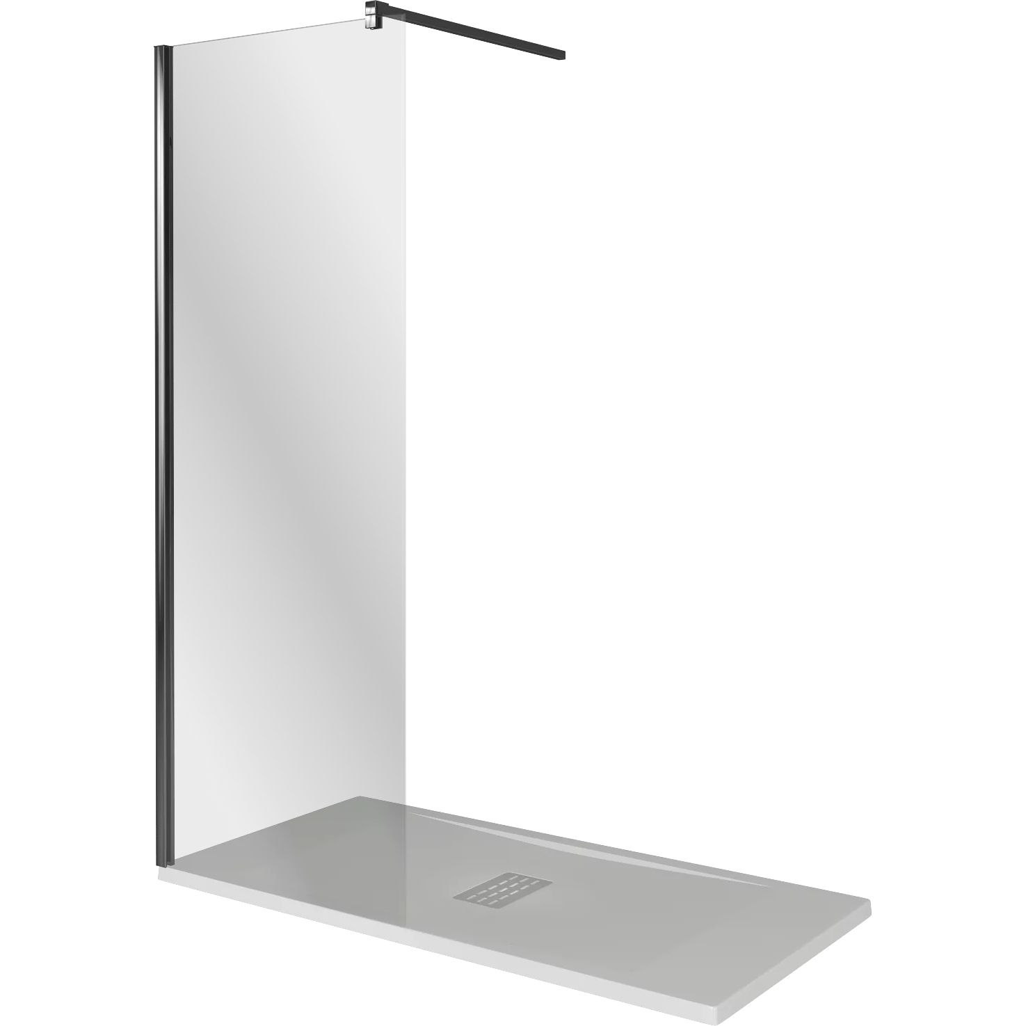 Душевая перегородка Good Door Walk In Black SP-100-C-B, ВИ00013