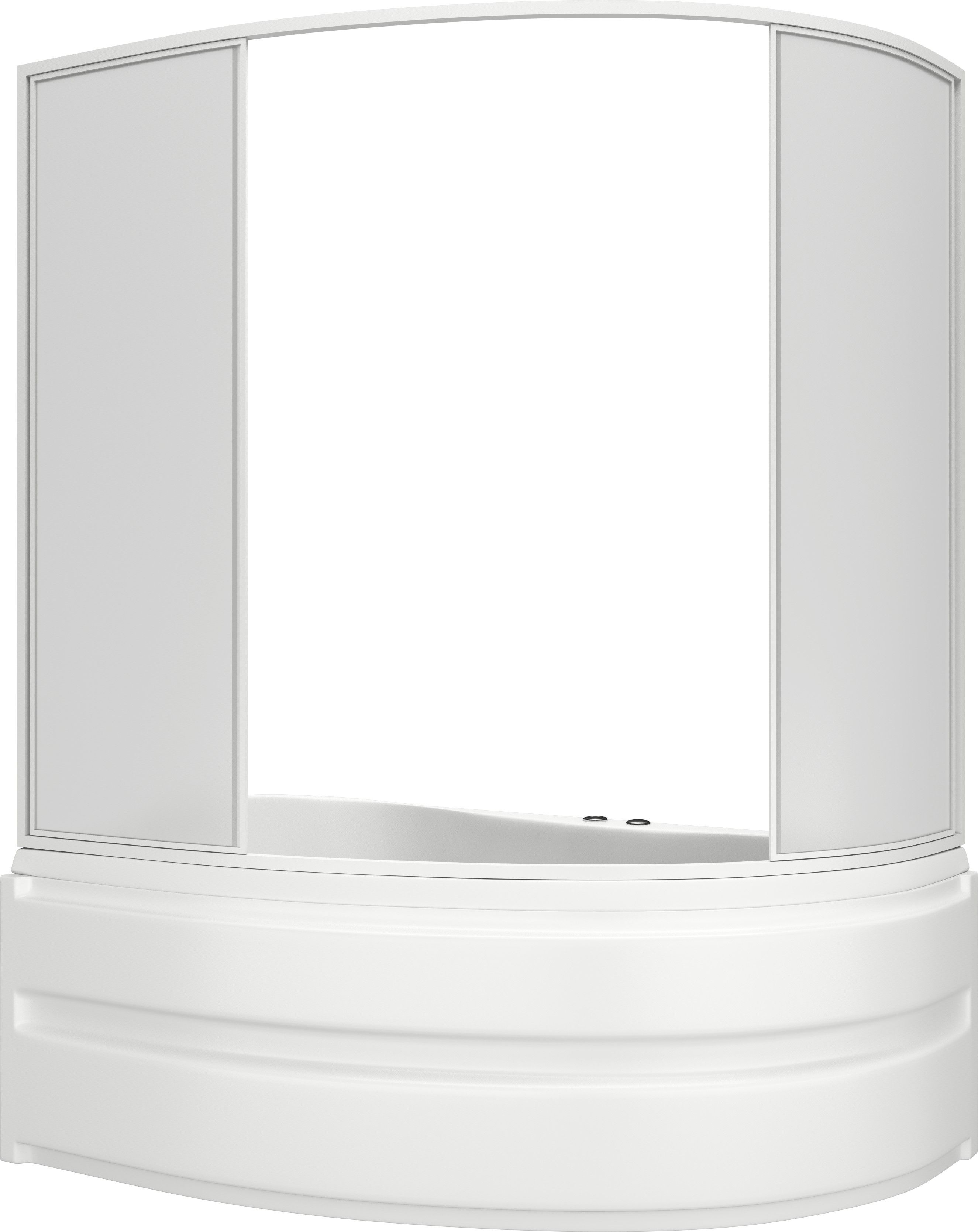 Шторка для ванны BAS Сагра (4 створки стекло), ШТ00038