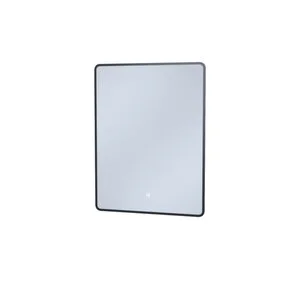 Зеркало Iddis Cloud CLX6000i98, 60 см, LED-подсветка, сенсорный выключатель, черная окантовка