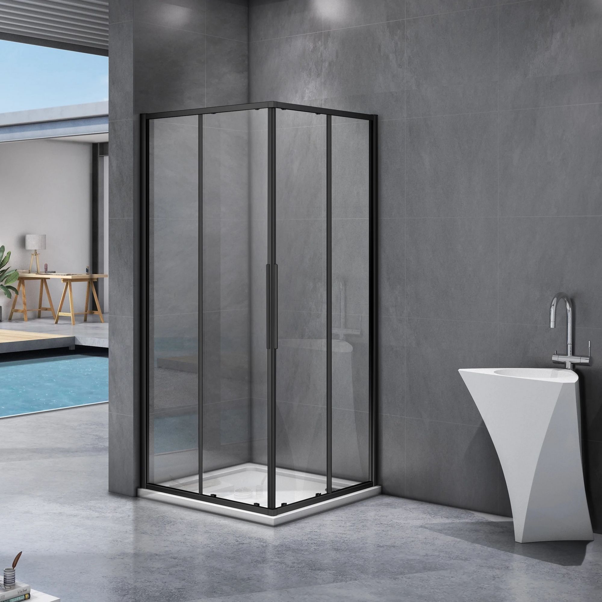 Душевой уголок Good Door Idea CR Black