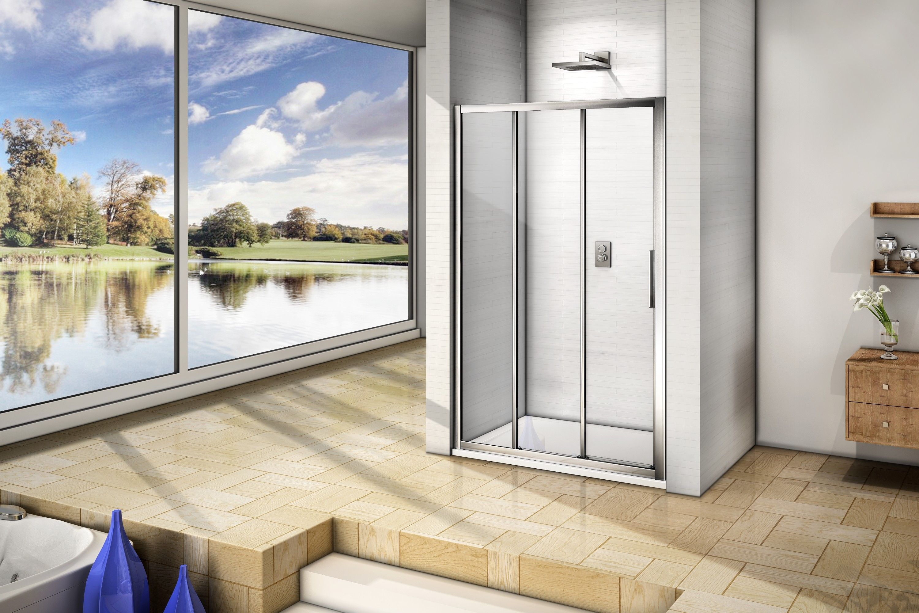 Душевая дверь Good Door Orion WTW-100-C-CH, ОР00009