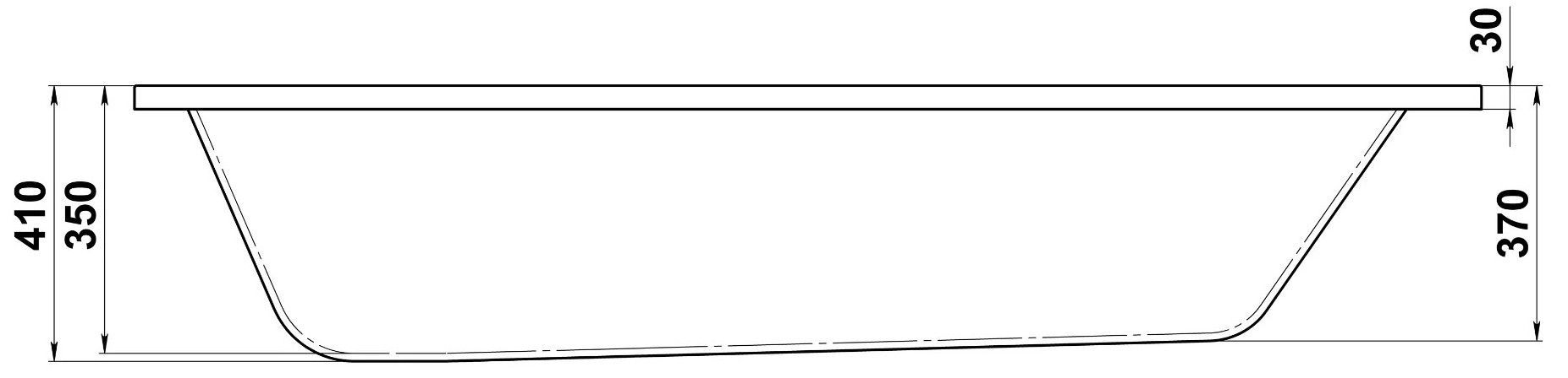 Акриловая ванна BAS Лира 170x70, З 00135