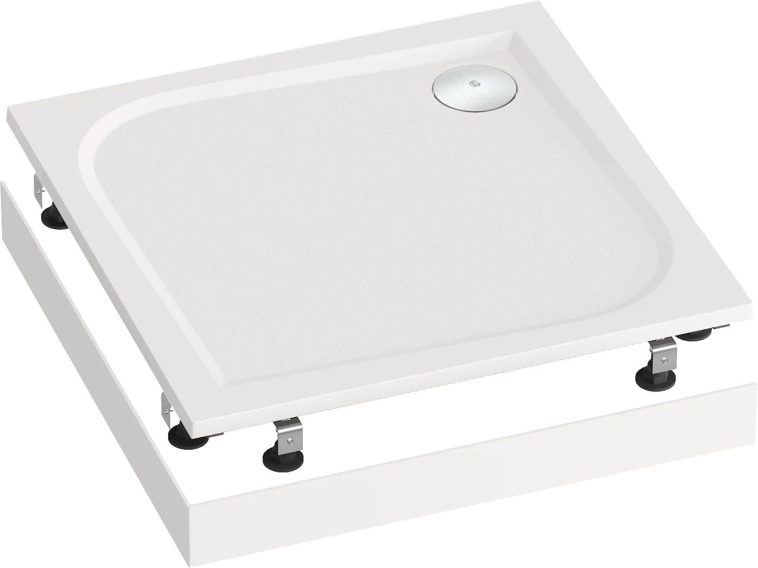 Мраморный душевой поддон Good Door Квадро