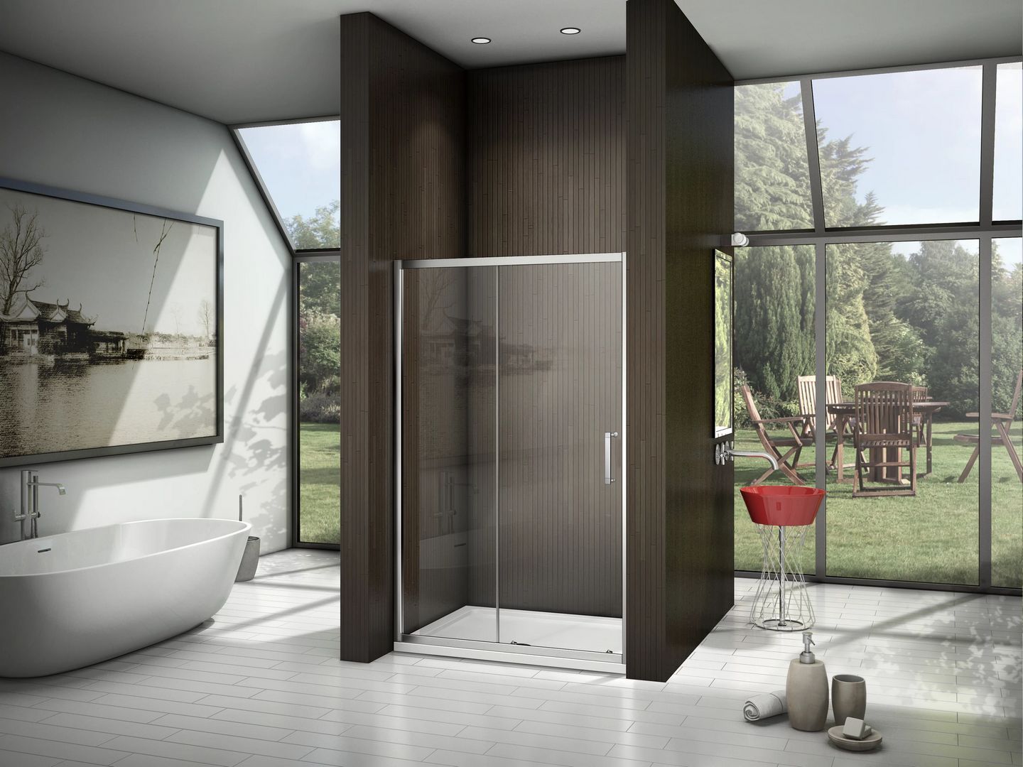 Душевая дверь Good Door Latte WTW-110-C-WE, ЛА00008