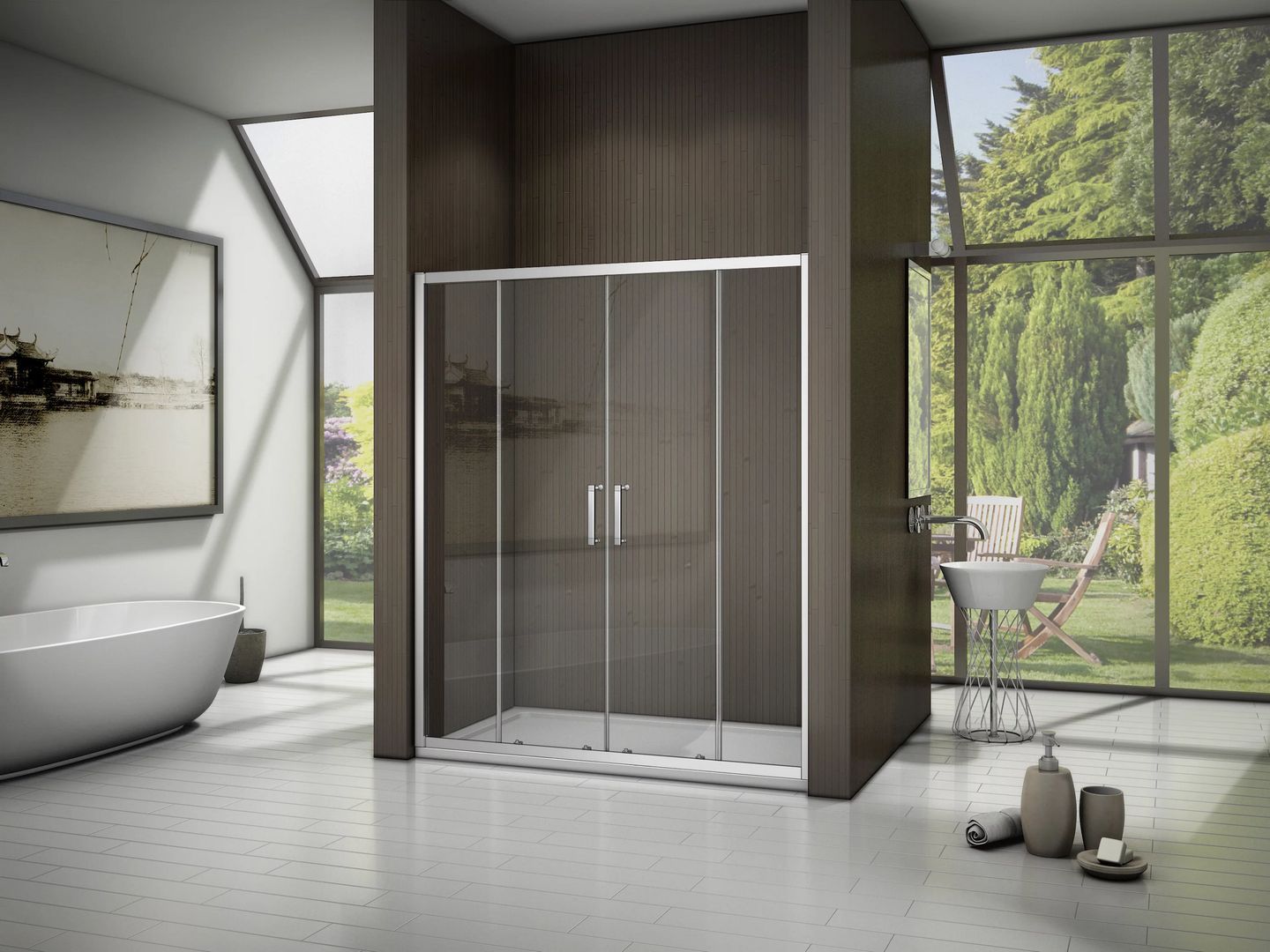 Душевая дверь Good Door Latte WTW-TD-150-C-WE, ЛА00030