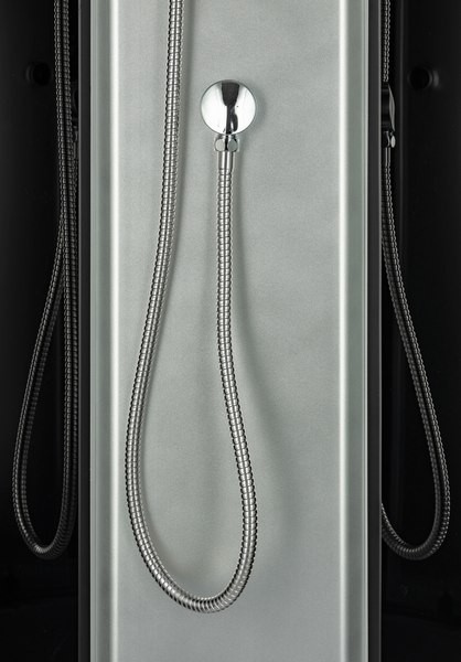 Душевая кабина Saniteco BST-100B (100x100, черный/матовое стекло)