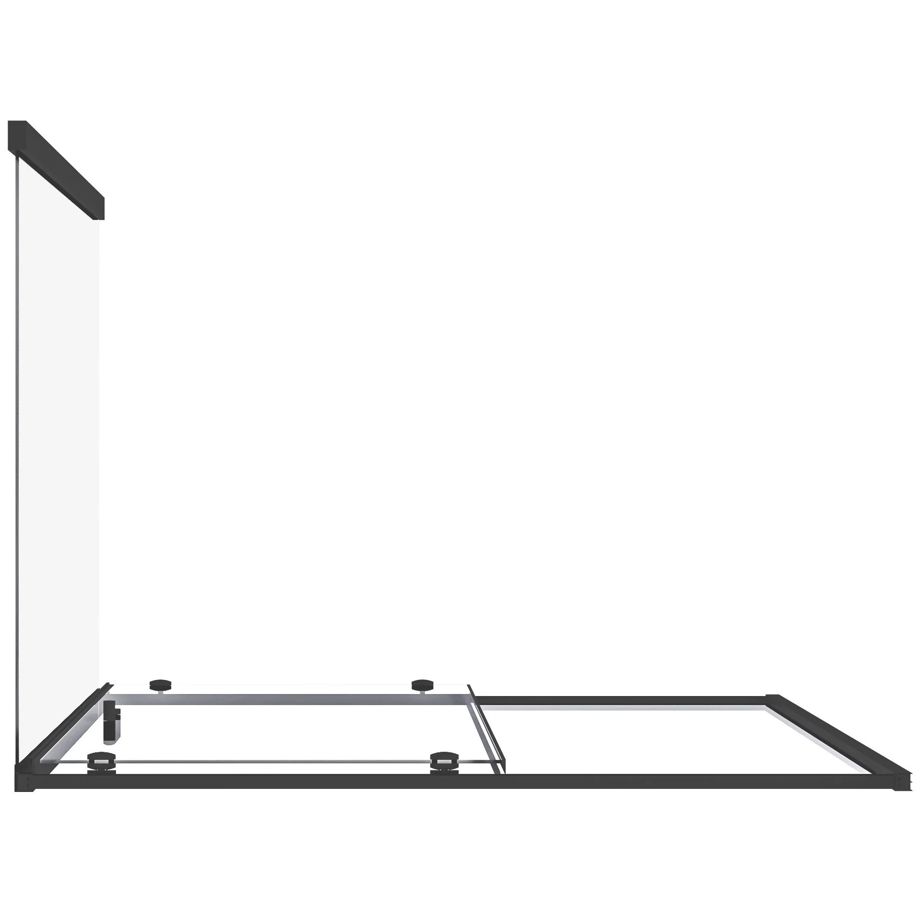 Душевой уголок Good Door Lite WTW+SP Black