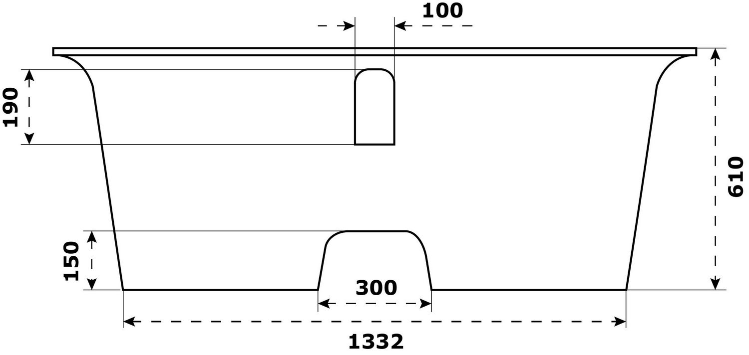 Отдельностоящая ванна BAS Венеция 170x80
