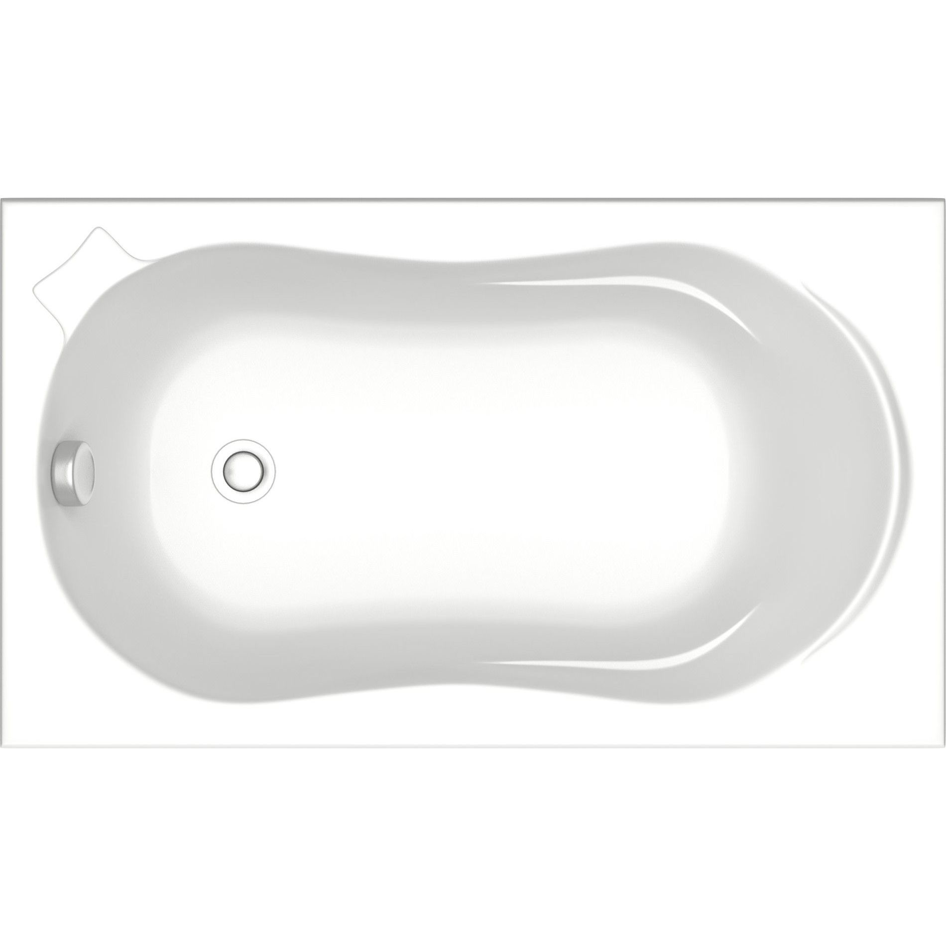 Акриловая ванна BAS Кэмерон 120x70 стандарт плюс, ВС 00006