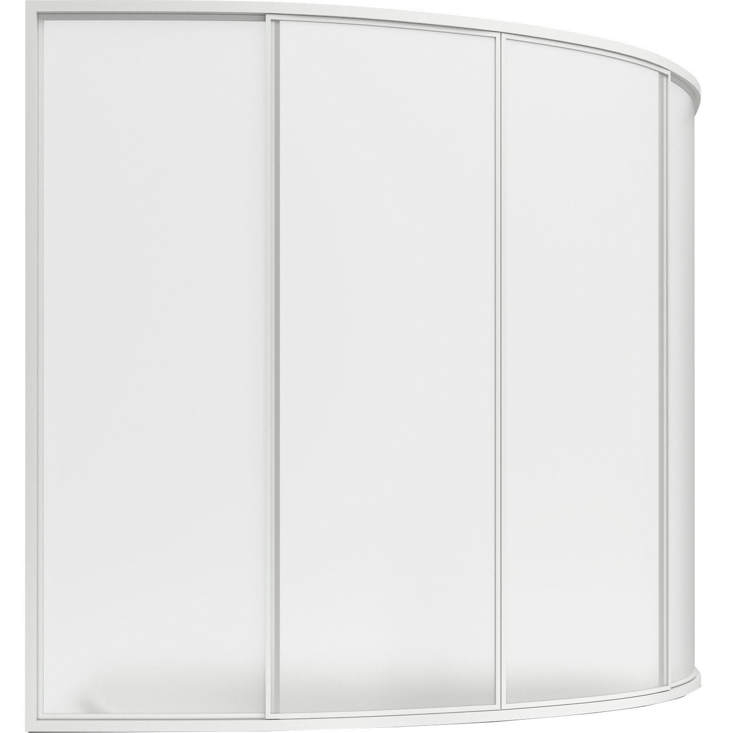 Шторка для ванны BAS Алегра (4 створки пластик), ШТ00012