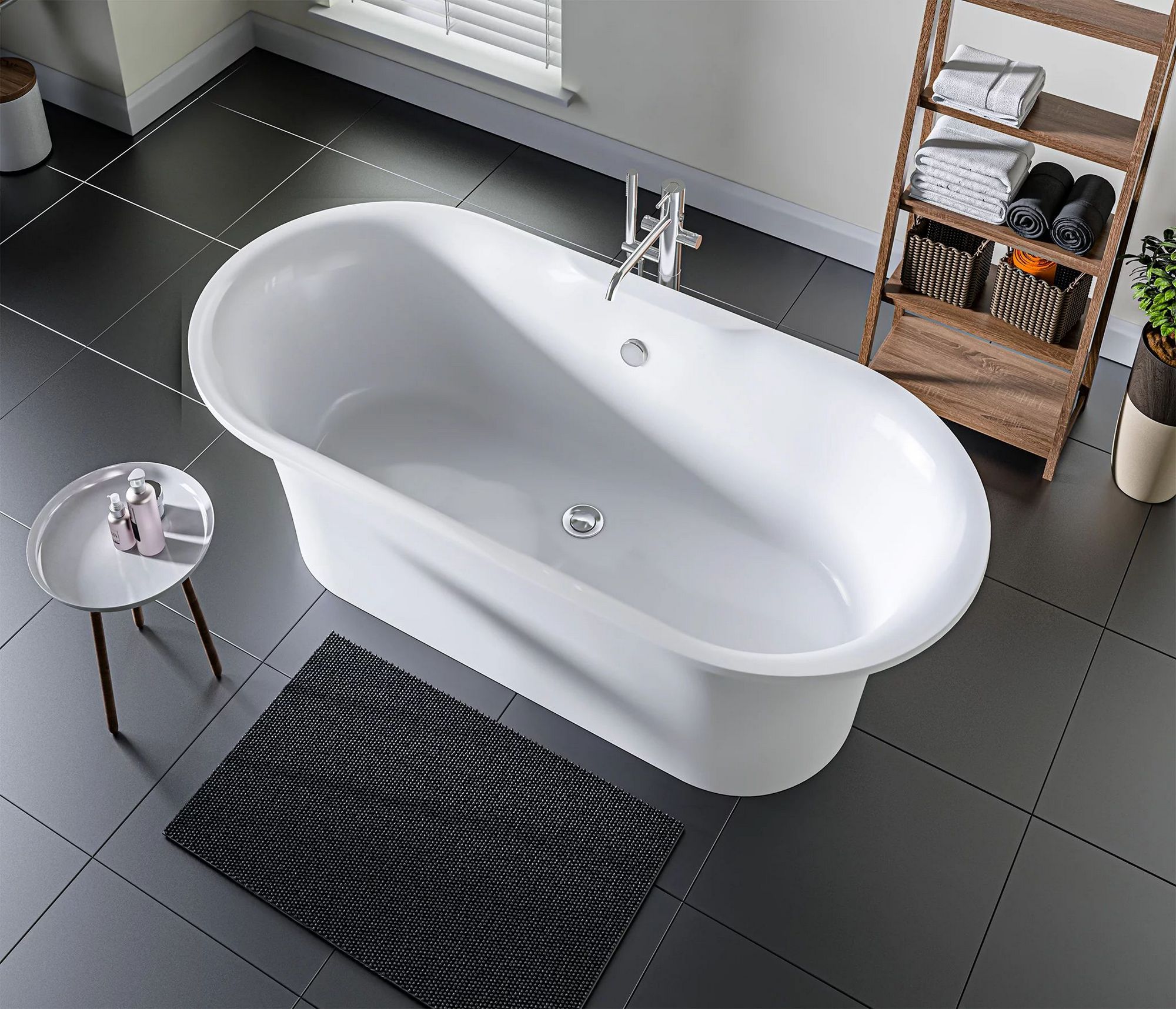 Отдельностоящая ванна BAS Венеция 170x80 белая, ВА00003