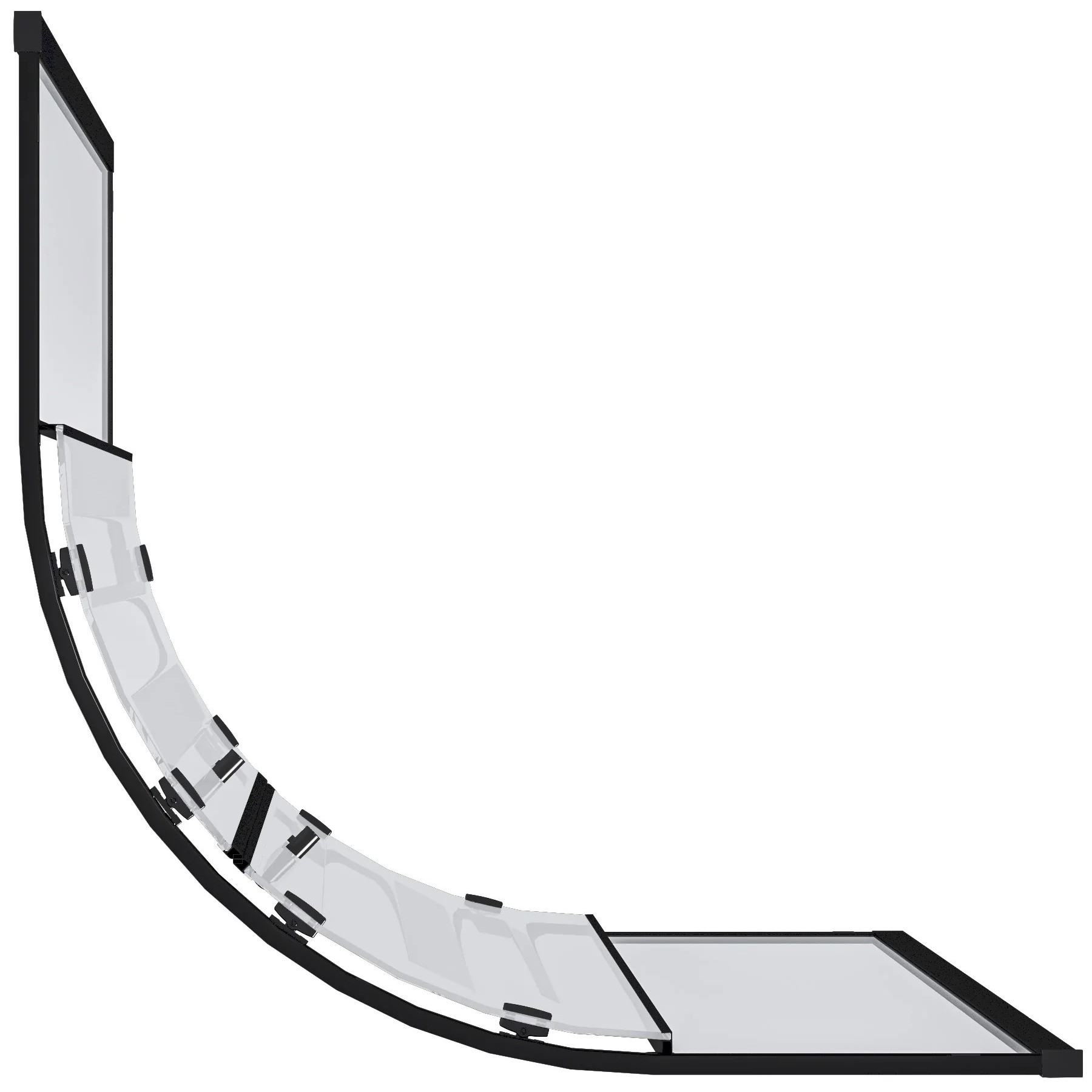 Душевой уголок Good Door Cube R Black