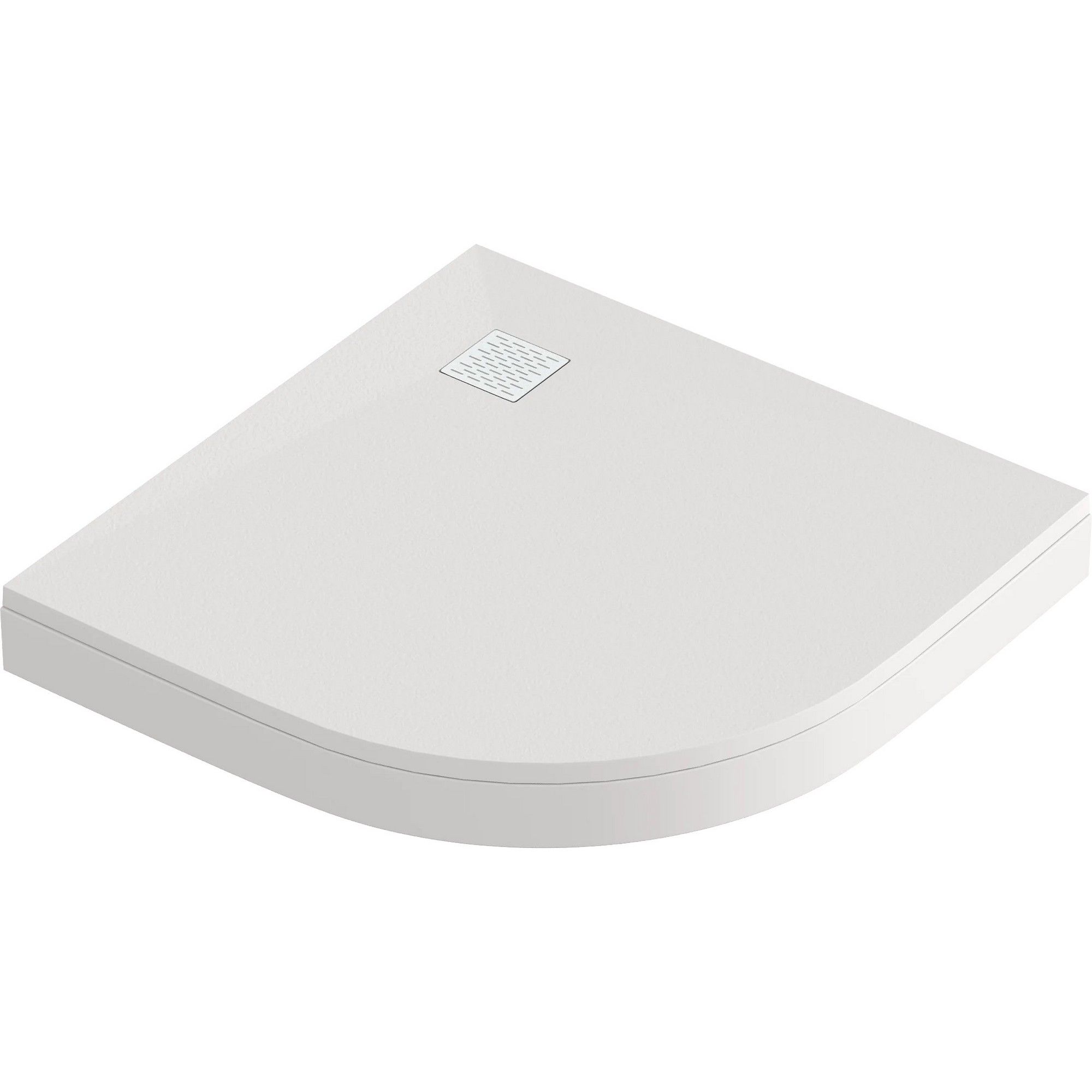 Мраморный душевой поддон Good Door Essentia R белый