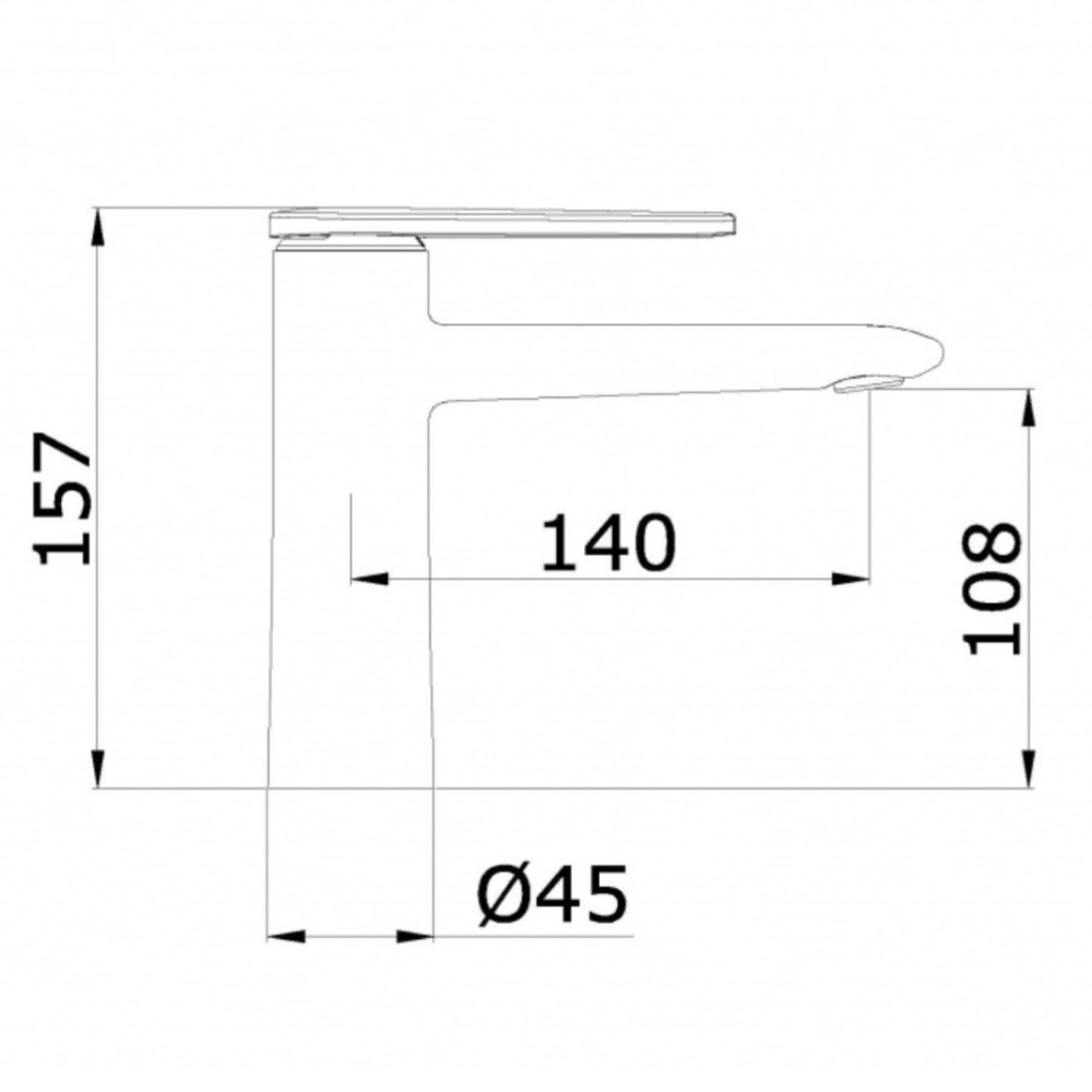 Смеситель для умывальника Ganzer GZ02111-S Цвет: Матовое золото