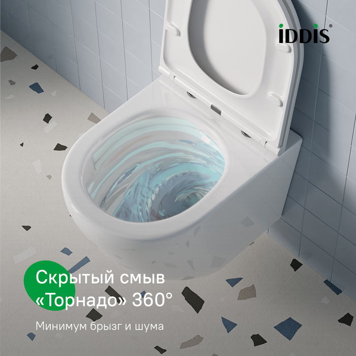 Унитаз подвесной Iddis Blanco Q BLQNDSEi25 сиденье Duroplast, микролифт