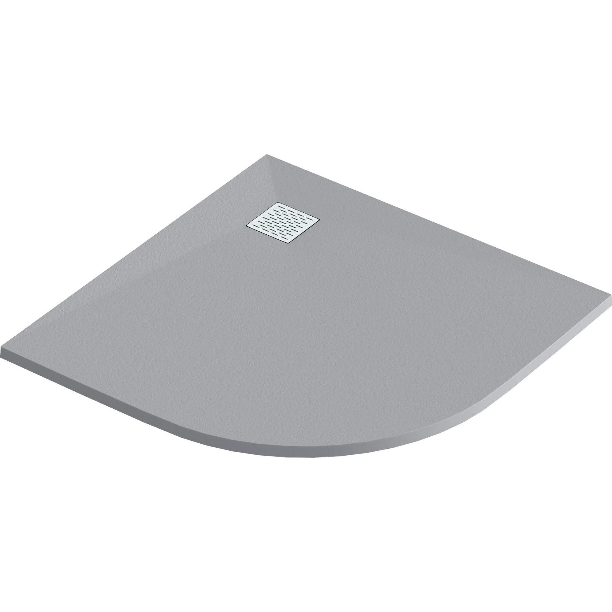 Мраморный душевой поддон Good Door Essentia R серый 100x100, ЛП00185