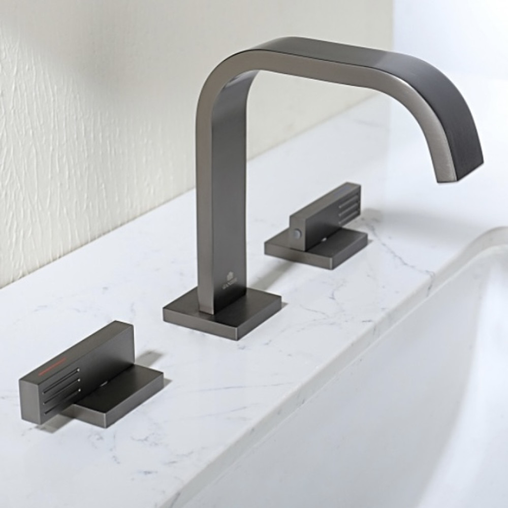 Смеситель врезной на умывальник Ganzer GZ01115-Q Цвет: Оружейная сталь