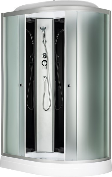 Душевая кабина Saniteco BST-12080BL (120x80, черный/матовое стекло)