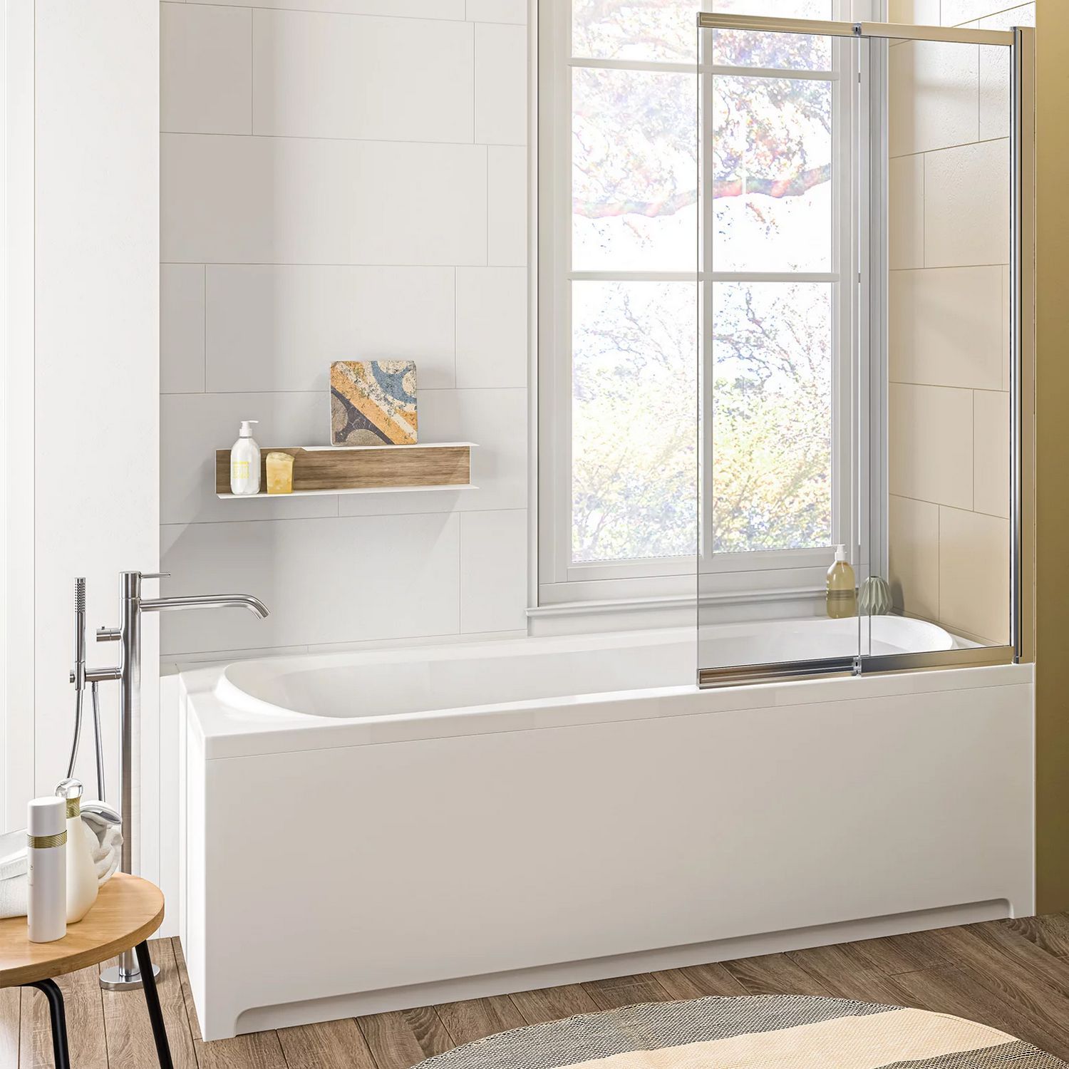 Шторка на ванну Good Door Screen SLR-100-C-CH, ПД00120