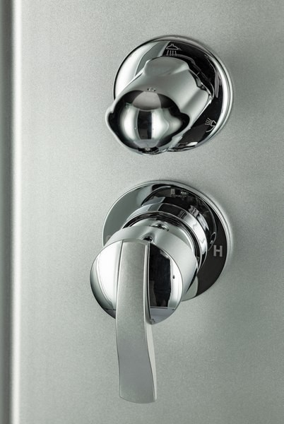 Душевая кабина Saniteco BST-100B (100x100, черный/матовое стекло)