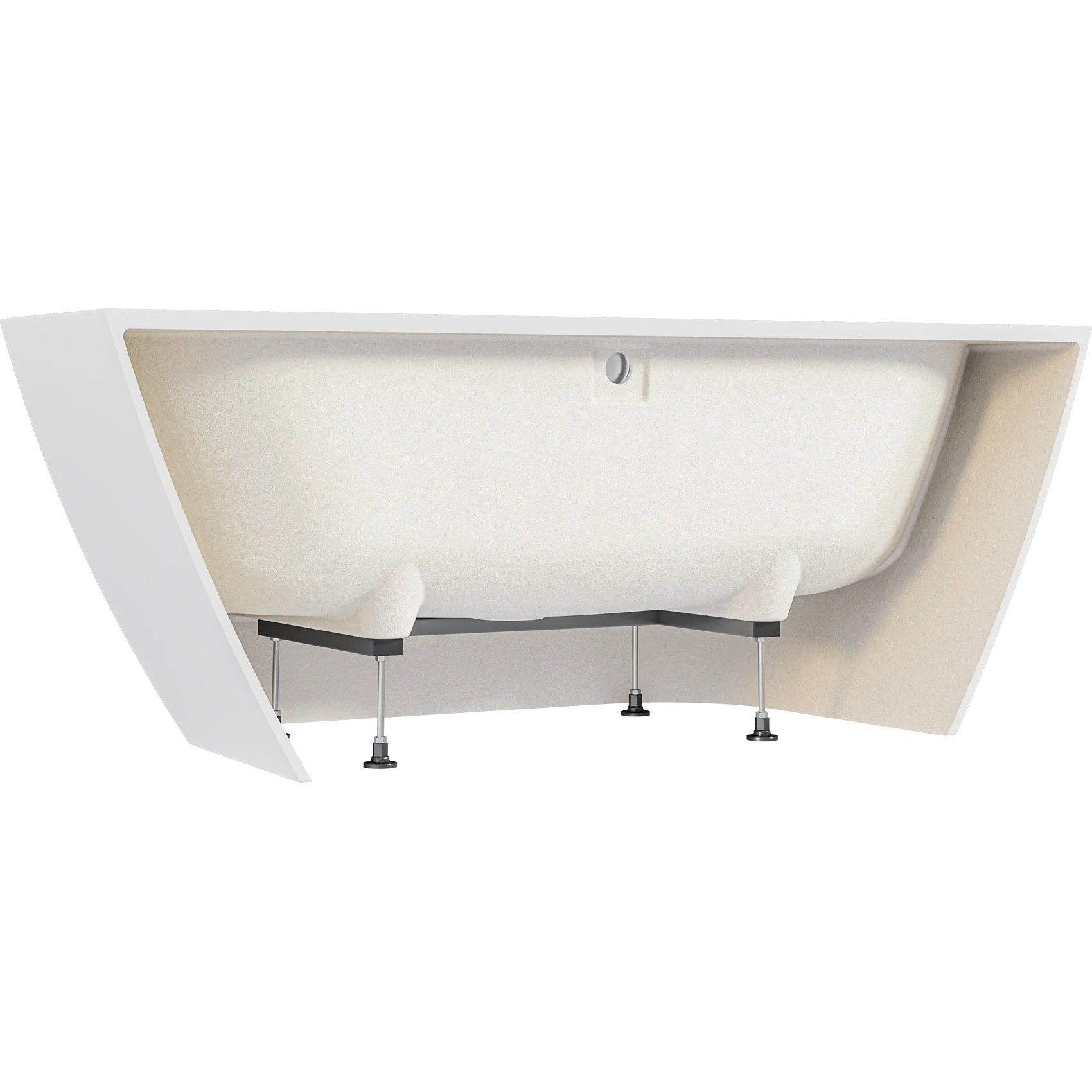 Ванна пристенная BAS Палермо 168x80, ВА00024