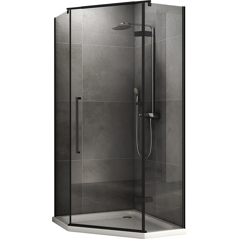 AG05080B Душевой уголок 80х80 трапеция 