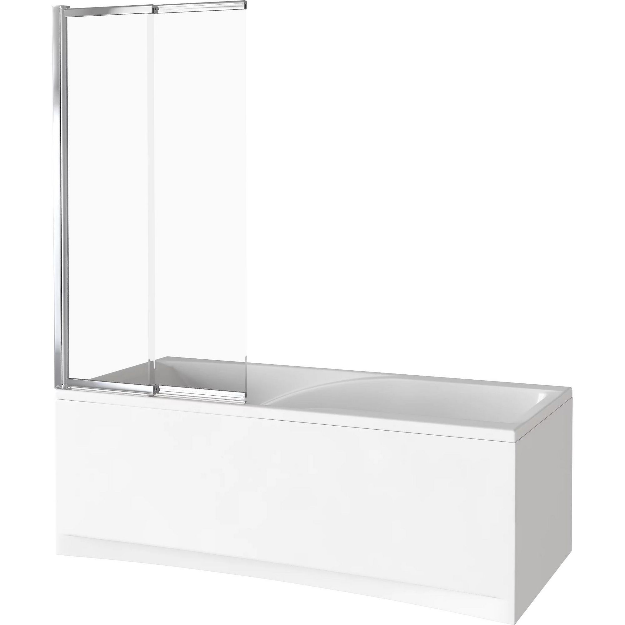 Шторка на ванну Good Door Screen SLR-80/100-C-CH