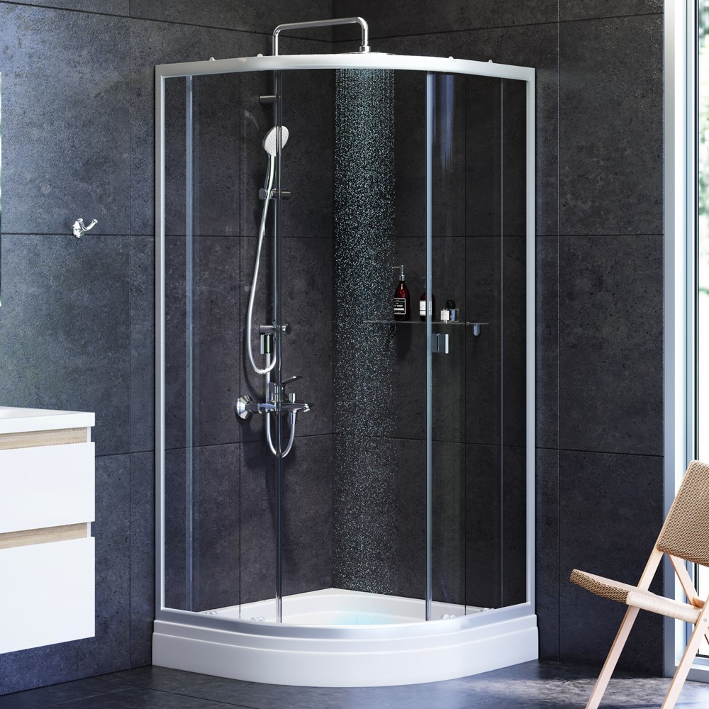 Душевое ограждение без  поддона X-Joy Twin Slide, 90x90