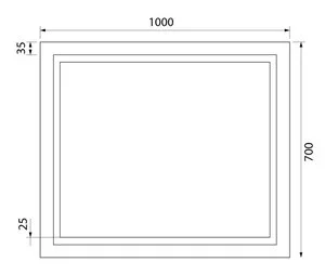 Зеркало Iddis Zodiac ZOD1000i98 100 см c подсветкой